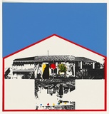 Artist: b'Moore, Catherine.' | Title: b'not titled [house]' | Date: 1980 | Technique: b'screenprint, printed in colour, from four stencils'