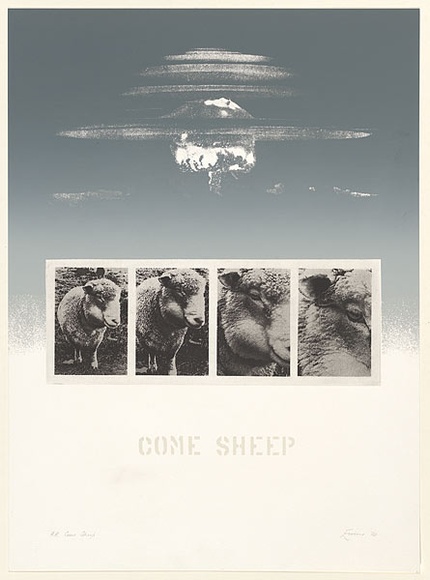Artist: b'EWINS, Rod' | Title: b'Come Sheep.' | Date: 1984, June | Technique: b'screenprint, photo-etching'