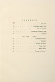 Artist: b'Flett, James.' | Title: b'Contents Page.' | Date: 1931 | Technique: b'letterpress'