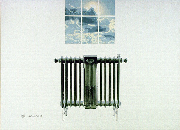 Artist: b'Trollope, Andrew.' | Title: b'Radiator' | Date: 1976 | Technique: b'screenprint, printed in colour, from multiple stencils'