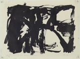 Artist: b'MADDOCK, Bea' | Title: b'Entrance to a lane' | Date: October 1961 | Technique: b'lithograph worked in touche, printed in black ink, from one stone'