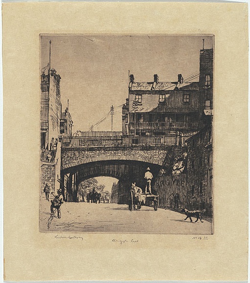 Artist: b'LINDSAY, Lionel' | Title: b'Argyle Cut.' | Date: 1923 | Technique: b'etching, printed in black ink, from one plate' | Copyright: b'Courtesy of the National Library of Australia'