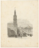 Title: Bourke St, Melbourne | Date: 1886-88 | Technique: wood-engraving, printed in black ink, from one block