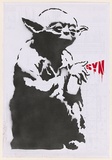 Artist: SYNC, | Title: Untitled [yoda]. | Date: 2004 | Technique: stencil, printed in colour ink, from multiple stencils