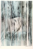 Artist: b'BOYD, Arthur' | Title: b'(Blue and grey trees).' | Date: (1978) | Technique: b'lithograph, printed in black ink, from one stone [or plate]'