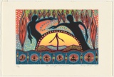 Artist: b'Bancroft, Bronwyn.' | Title: b'This land, your land, our land.' | Date: 1994 | Technique: b'screenprint, printed in colour, from multiple screens' | Copyright: b'\xc2\xa9 Bronwyn Bancroft. Licensed  by VISCOPY, Australia'