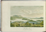 Artist: LYCETT, Joseph | Title: Roseneath Ferry, near Hobart Town, Van Demen's Land. | Date: 1824 | Technique: aquatint, etching, roulette, hand-coloured