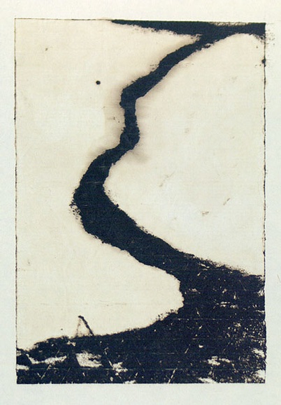 Artist: b'Roberts, Neil.' | Title: b'Lahar 5' | Date: 1991 | Technique: b'pigment-transfer, printed in brown ink, from one bitumen paper plate'