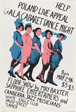 Artist: b'UNKNOWN' | Title: b'Help Poland live appeal, Gala Cabaret Dance Night' | Date: 1981 | Technique: b'screenprint, printed in colour, from three stencils'