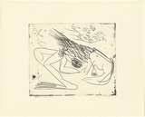 Artist: b'BOYD, Arthur' | Title: b'Running Nebuchadnezzar with suns.' | Date: (1968-69) | Technique: b'etching and aquatint, printed in black ink, from one plate' | Copyright: b'Reproduced with permission of Bundanon Trust'