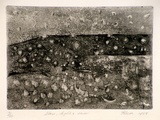 Artist: Gleeson, William. | Title: Stars, light and snow | Date: 1965 | Technique: etching, printed in black ink, from one plate | Copyright: This work appears on screen courtesy of the artist