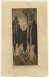 Artist: b'TRAILL, Jessie' | Title: b'Man and Nature 3: The Reward' | Date: 1914 | Technique: b'aquatint, printed in warm black ink, from one plate'