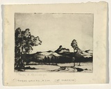 Artist: Rosenstengel, Paula. | Title: Mt Warning, Tweed Valley NSW | Date: c.1935 | Technique: drypoint, printed in black ink, from one plate
