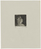 Artist: b'SELLBACH, Udo' | Title: b'not titled' | Date: 1988 | Technique: b'etching, printed in black ink, from one copper plate'