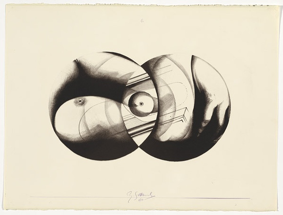 Artist: b'SELLBACH, Udo' | Title: b'Parts and wholes 6' | Date: 1970 | Technique: b'lithograph, printed in black ink, from one stone'