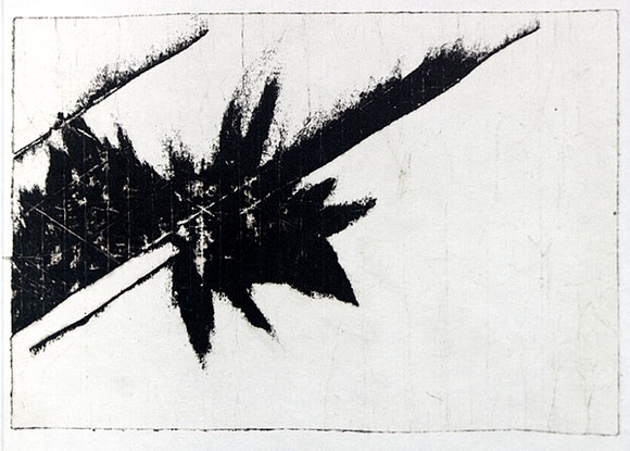 Artist: b'Roberts, Neil.' | Title: b'Eruptions 7' | Date: 1991 | Technique: b'pigment-transfer, printed in brown ink, from one bitumen paper plate'