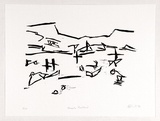 Artist: Pearl, Leslie. | Title: Herod's boatland. | Date: 1988 | Technique: woodcut, printed in black ink, from one block