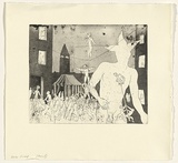 Artist: b'Shead, Garry.' | Title: b'The fool' | Date: c. 1986 | Technique: b'etching and aquatint, printed in black ink, from one plate' | Copyright: b'\xc2\xa9 Garry Shead'