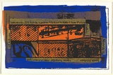 Title: not titled [Interiority exhibition invitation] | Date: 1990s | Technique: screenprint, printed in colour, from multiple stencils