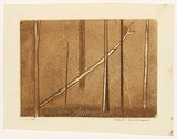 Artist: WILLIAMS, Fred | Title: Fallen tree | Date: 1962 | Technique: etching, engraving, aquatint, drypoint, printed in brown ink, from one copper plate | Copyright: © Fred Williams Estate
