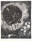 Artist: b'Alexander, Leanne.' | Title: b'The distance from the moon I' | Date: 1989 | Technique: b'lithograph, printed in black ink, from one stone'