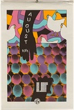 Title: August. | Date: 1980 | Technique: screenprint, printed in colour, from four stencils