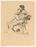 Artist: EWINS, Rod | Title: Maxine. | Date: 1963 | Technique: lithograph, printed in black ink, from one stone