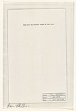 Title: Walk into the farthest corner of this room | Date: 1970 | Technique: pen and ink on typescript on offset-lithograph and xerox