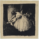 Artist: b'Annois, Len.' | Title: b'In the Wings.' | Date: c.1942 | Technique: b'lithograph, printed in black ink, from one stone'