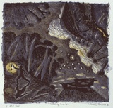 Artist: b'Robinson, William.' | Title: b'William by lamplight' | Date: 1990 | Technique: b'lithograph, printed in colour, from multiple stones'