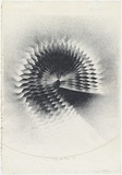 Artist: b'Faerber, Ruth.' | Title: b'The becoming' | Date: 1975 | Technique: b'lithograph, printed in black ink, from multiple paper plates'