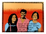 Artist: b'Hill, Eugenia.' | Title: b'Australian woman you are strong' | Date: 1986 | Technique: b'screenprint, printed in colour, from multiple stencils'
