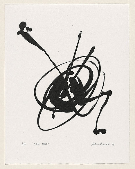 Title: b'Y2K bug.' | Date: 1999 | Technique: b'lithograph, printed in black ink, from one stone'