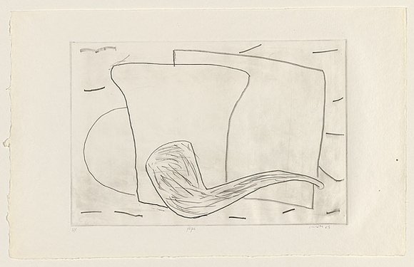 Title: b'Pipe' | Date: 1983 | Technique: b'drypoint, printed in black ink, from one perspex plate'