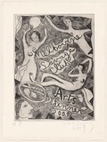 Title: Print for the Savage Club | Date: 2009 | Technique: drypoint, printed in black ink, from one plate