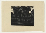 Artist: AMOR, Rick | Title: The park. | Date: 1987 | Technique: linocut, printed in black ink, from one block