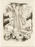 Artist: b'White, Susan Dorothea.' | Title: b'Ward 4' | Date: 1986 | Technique: b'lithograph, printed in black ink, from one stone; lithographic crayon'
