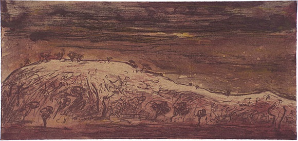 Artist: b'Trenfield, Wells.' | Title: b'Long Hill, Pinarroo' | Date: 1985 | Technique: b'lithograph, printed in colour, from mulitple stones'