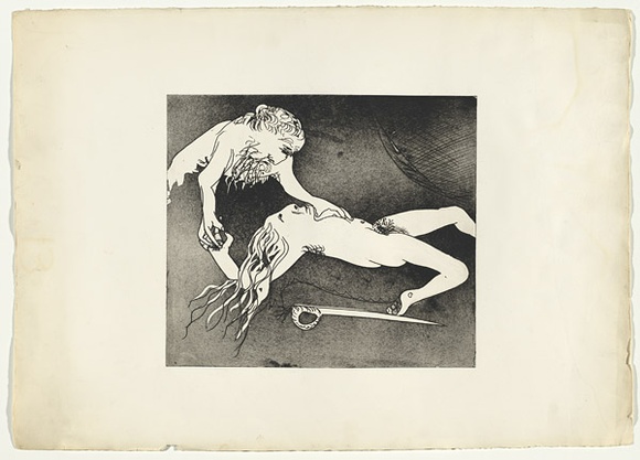 Artist: BOYD, Arthur | Title: 'Just as Menalaus, they say...'. | Date: (1970) | Technique: etching and aquatint, printed in black ink, from one plate | Copyright: Reproduced with permission of Bundanon Trust