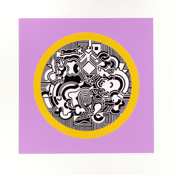 Artist: b'LEACH-JONES, Alun' | Title: b'Last stop' | Date: 1968 | Technique: b'screenprint, printed in colour, from multiple stencils' | Copyright: b'Courtesy of the artist'