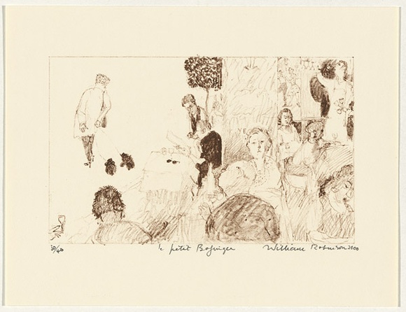 Artist: b'Robinson, William.' | Title: b'le petit Bofinger' | Date: 2000 | Technique: b'lithograph, printed in brown ink, from one plate'