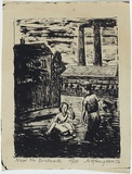 Artist: b'ROSENGRAVE, Harry' | Title: b'Near the brickworks' | Date: 1954 | Technique: b'lithograph, printed in black ink, from one zinc plate'