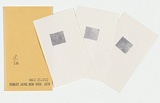 Artist: JACKS, Robert | Title: Three hand stamped prints. | Date: 1976 | Technique: rubber stamps, printed in colour, each from multiple blocks
