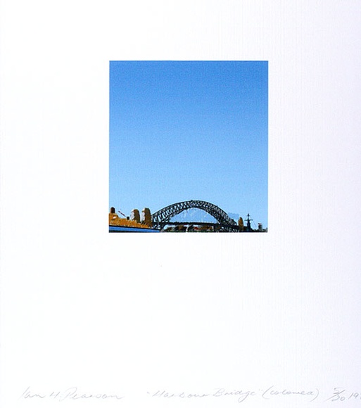 Artist: b'Pearson, Ian.' | Title: b'Harbour bridge [2].' | Date: 1977 | Technique: b'photo-screenprint, printed in colour, from multiple stencils'