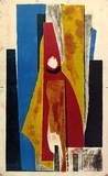 Artist: Lawson-Clarke, Leslie. | Title: (Abstract forms). | Date: 1955 | Technique: lithograph, printed in colour, from five plates