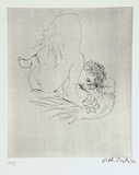 Artist: b'BOYD, Arthur' | Title: b'Icarus falling.' | Date: 1971 | Technique: b'etching'