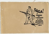 Artist: UNKNOWN, WORKER ARTISTS, SYDNEY, NSW | Title: (frontispiece) Saga. | Date: 1933 | Technique: linocut, printed in black ink, from one block