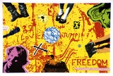 Artist: b'McKenrick, Sandy.' | Title: b'Postcard: Freedom (Fremantle youth centre).' | Date: 1989 | Technique: b'lithograph, printed in colour, from process plates'