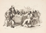 Artist: GILL, S.T. | Title: Convivial diggers in Melbourne. | Date: 1852 | Technique: lithograph, printed in black ink, from one stone