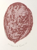 Artist: EWINS, Rod | Title: Walnut 3. | Date: 1976, December | Technique: screenprint on satin, stuffed and stitched